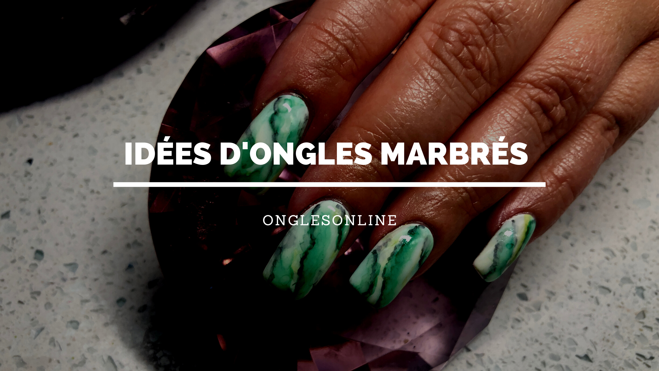 Idées d'Ongles Marbrés