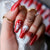 Faux Ongles Rouge Pour Noël | OnglesOnline