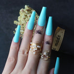 Faux Ongles Bleu Pâle | OnglesOnline