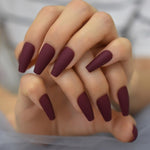 Faux Ongles Couleur Bordeaux | OnglesOnline
