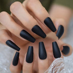 Faux Ongles Noir Mat | OnglesOnline