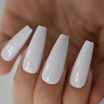 Faux Ongles Blanc Long | OnglesOnline