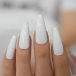 Faux Ongles Blanc Long | OnglesOnline